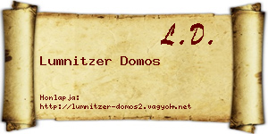 Lumnitzer Domos névjegykártya
